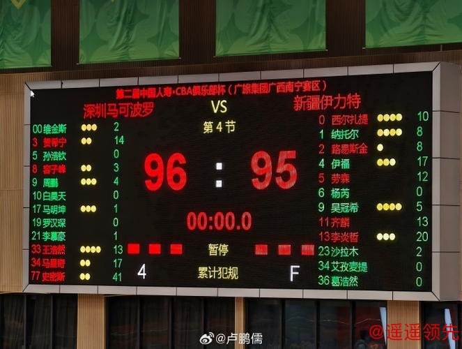 CBA俱乐部杯：史密斯准绝杀 深圳险胜新疆